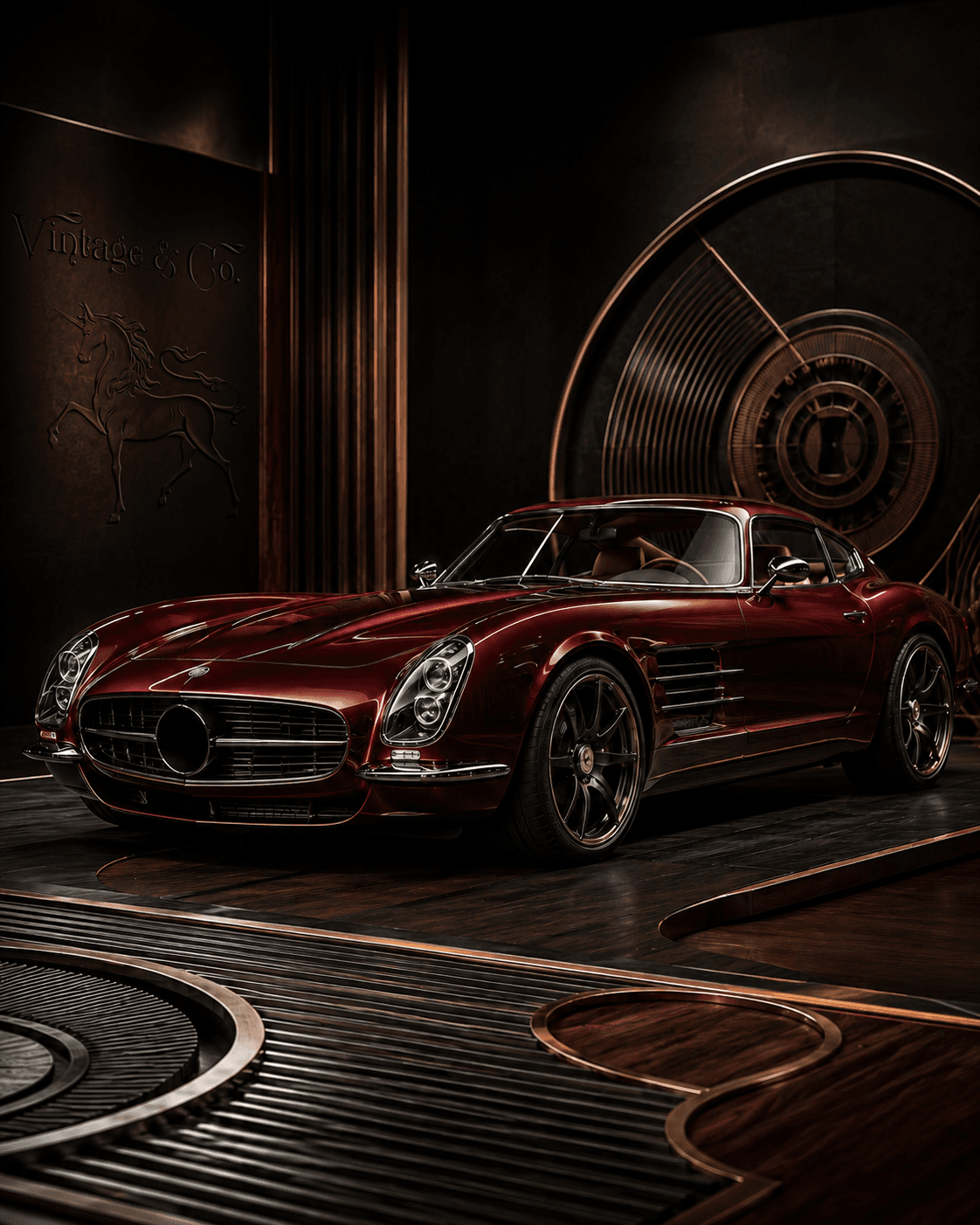 Luxury automotive exterior — cinematic composition with refined paint and detail